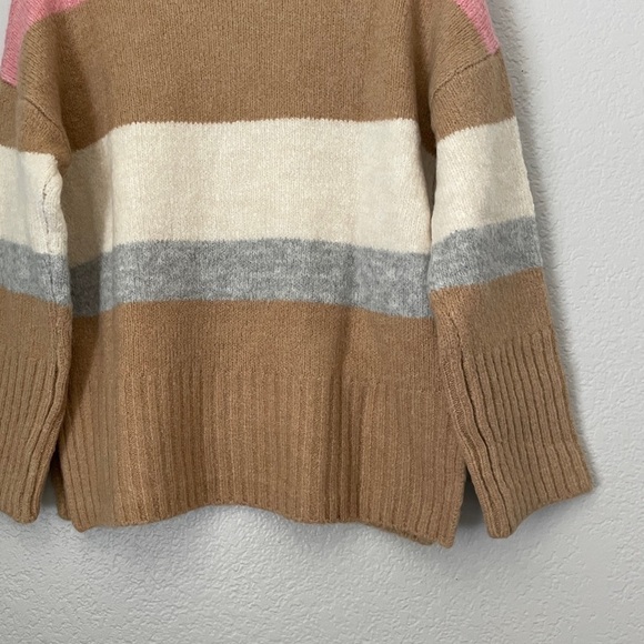 NWT TOPSHOP Supersoft Stripe Crewneck Sweater 4-6 - Picture 7 of 10